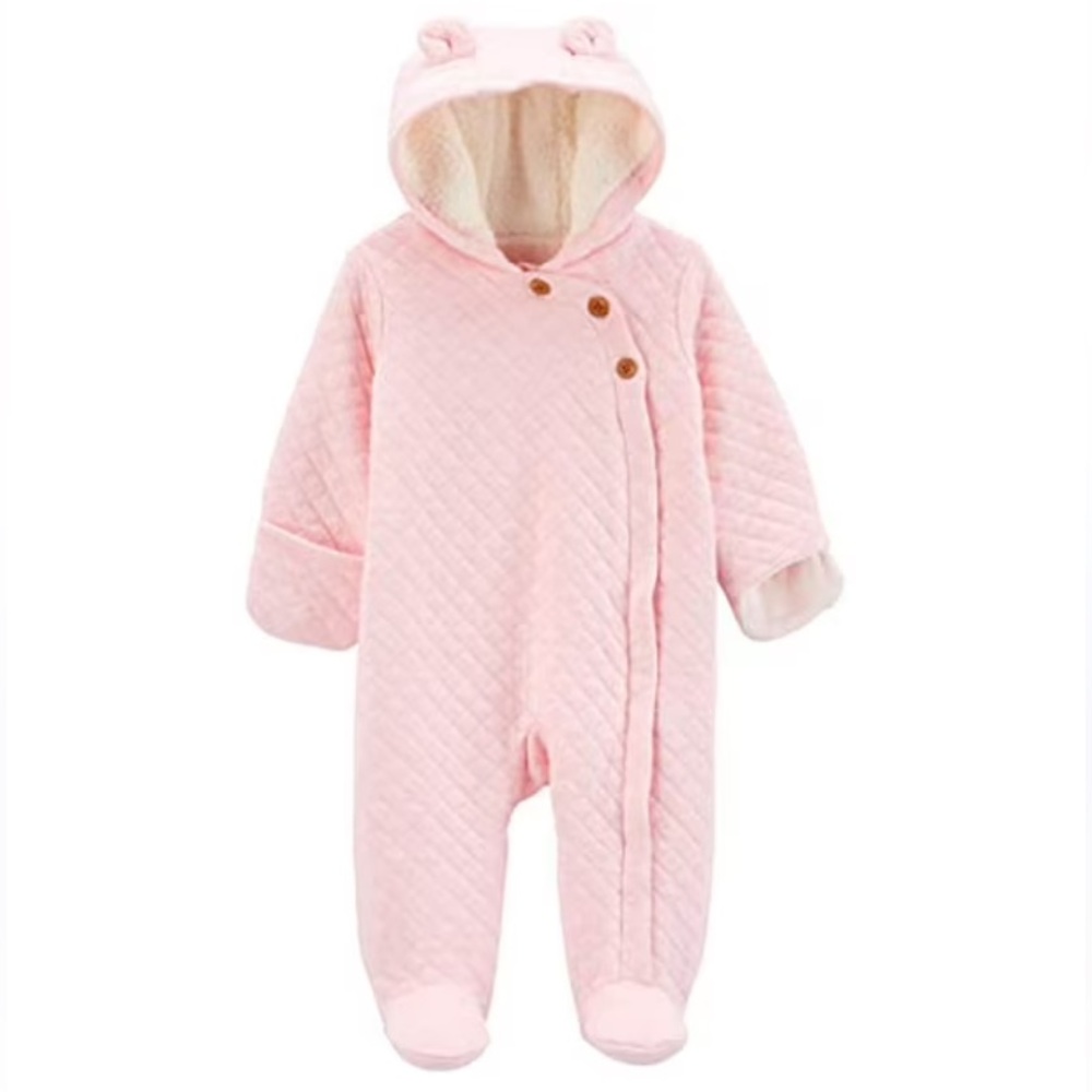 🫐3/$30 Carter's Pink Quilted Baby Footie size 6m